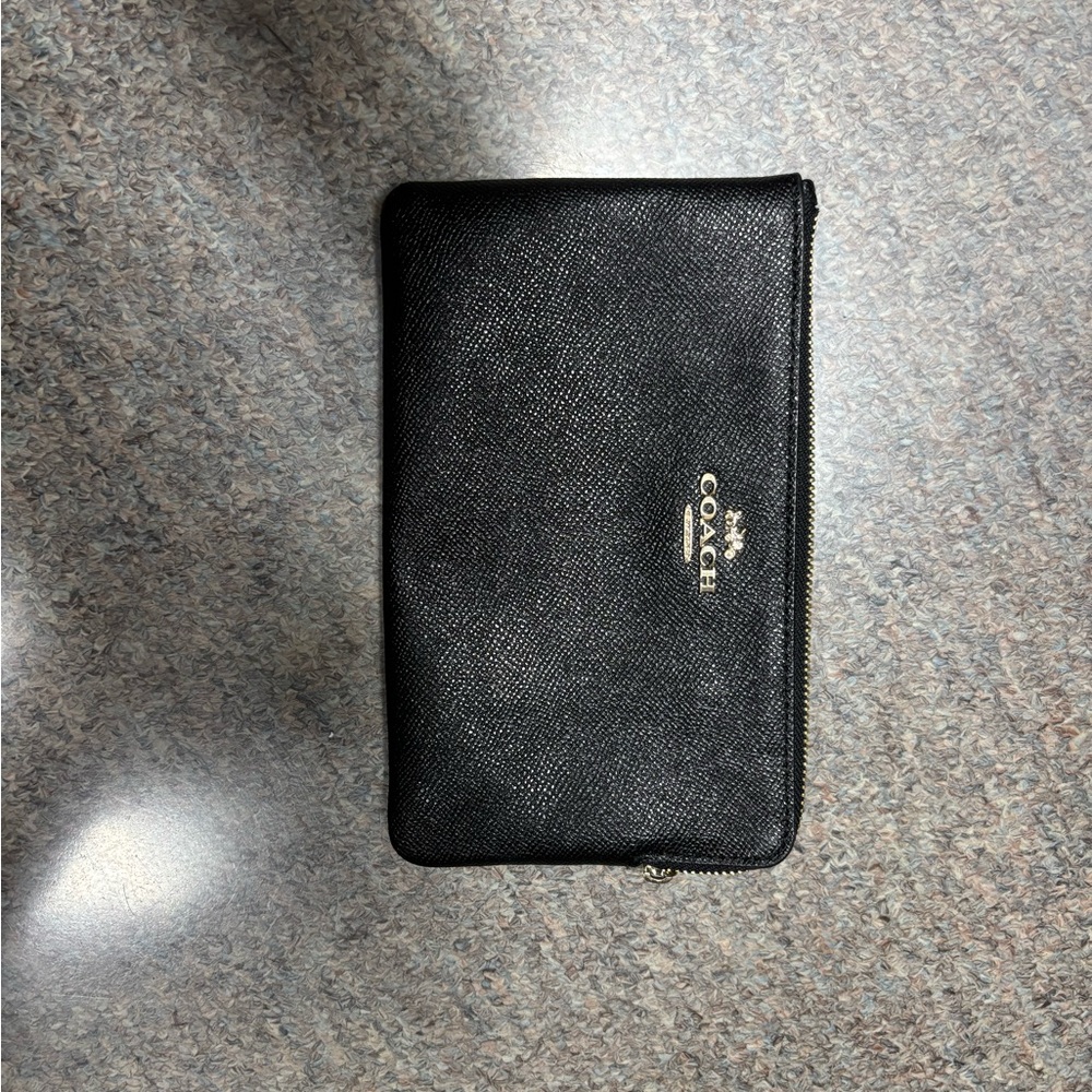 Coach Black Zip Wallet